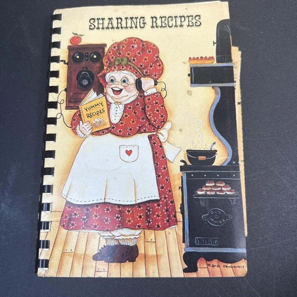 Vintage 1988 Sharing Recipes Cookbook Virginia Beach School Nurses‎ Assoc